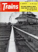 "Trains" Magazine, Front Cover, 1956